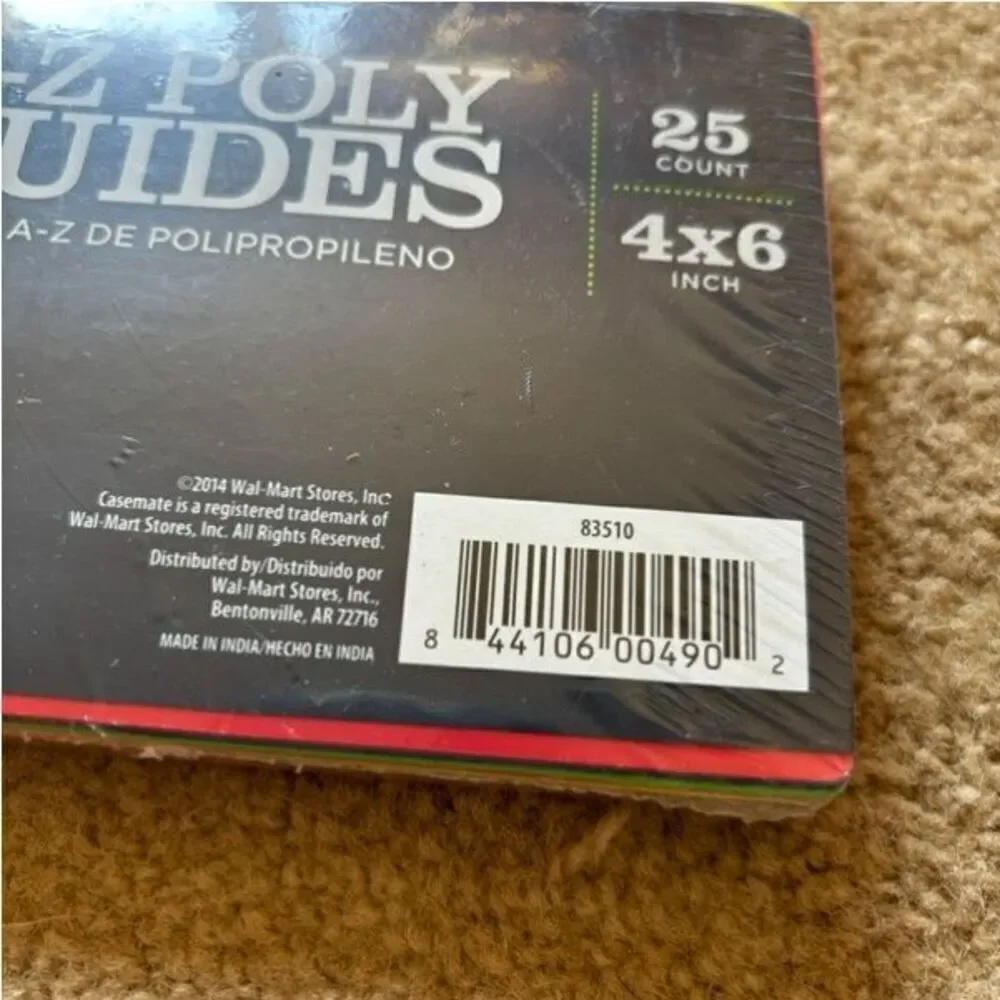 CaseMate A-Z Poly Guides 4x6 Inch *New*